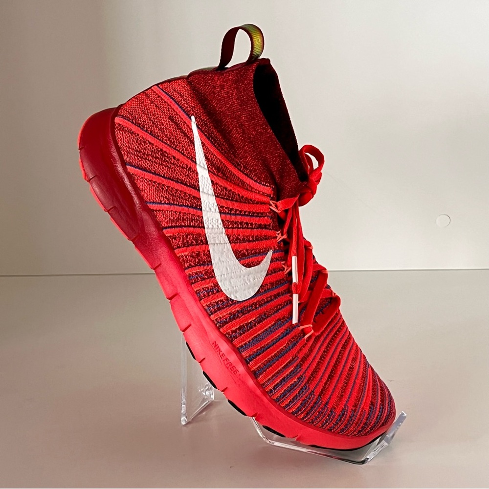 Nike Free TR Flyknit Trainer Bold Red Men’s 10 Like New Performance Lightweight